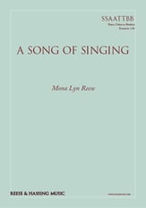 A Song of Singing SATB choral sheet music cover